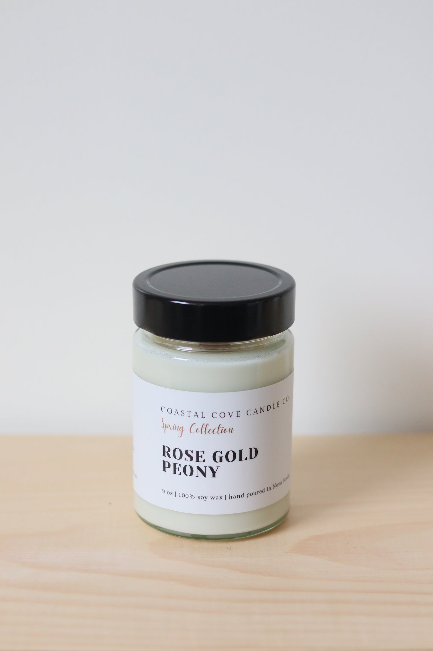Rose Gold Peony Candle