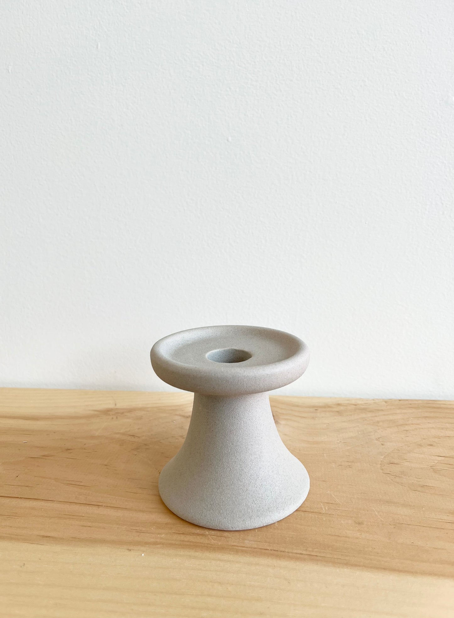 Grey Candle Stick Holder