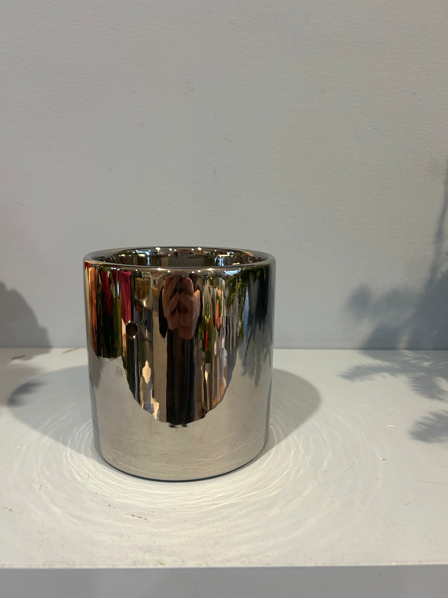 Chrome Vase