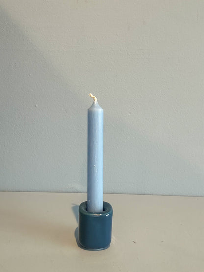4” mini taper candle w/ holder