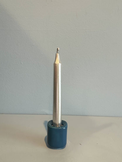 4” mini taper candle w/ holder