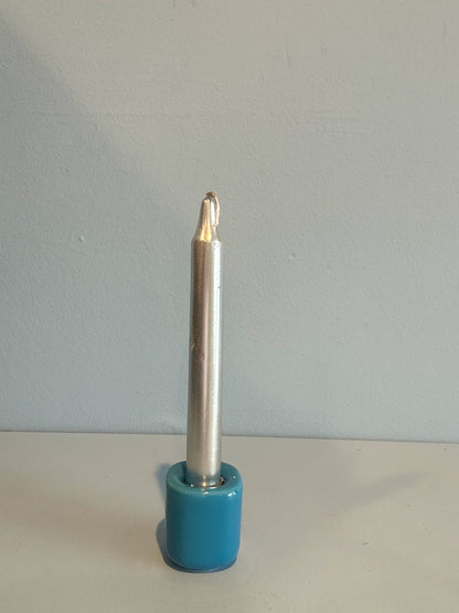4” mini taper candle w/ holder
