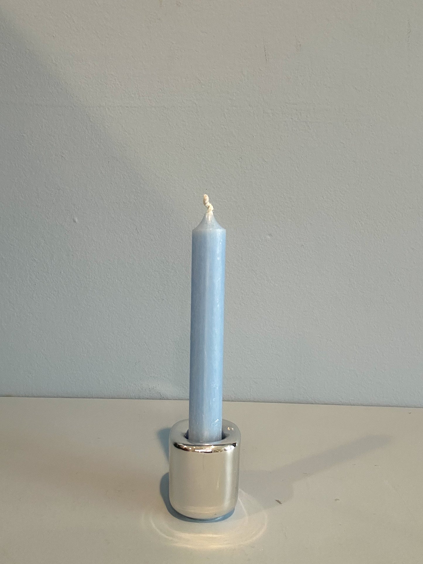 4” mini taper candle w/ holder