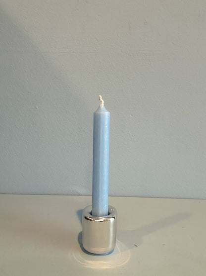 4” mini taper candle w/ holder