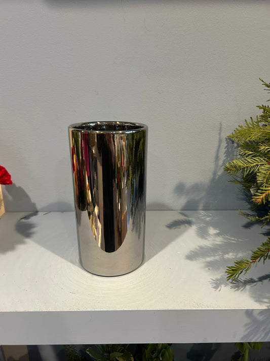 Chrome Vase