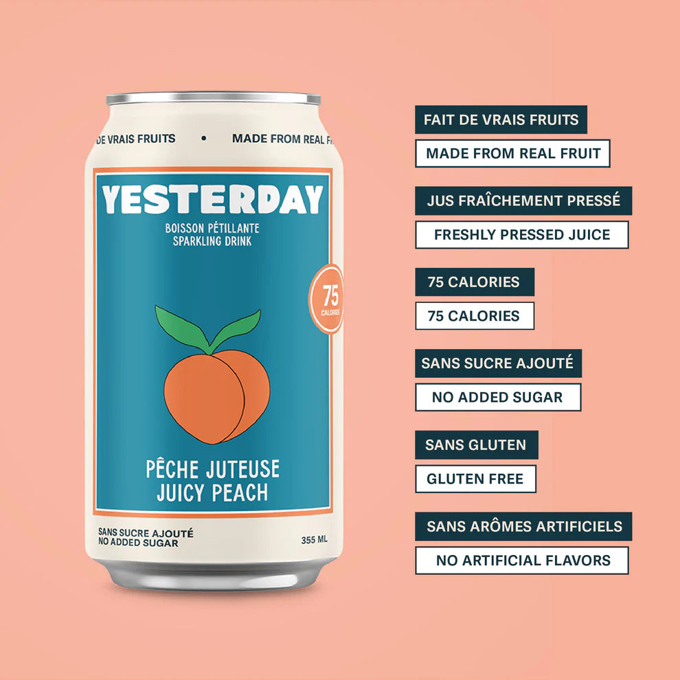 Sparkling Peach Juice