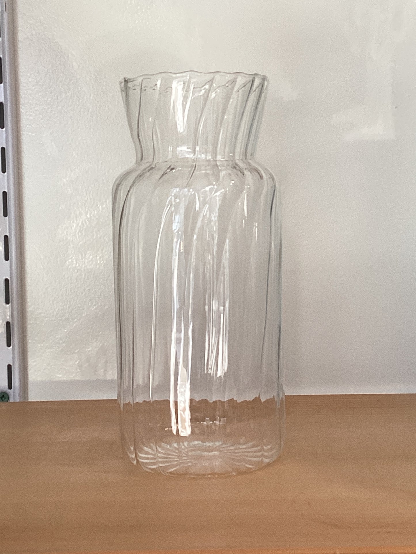 Textured glass Vase
