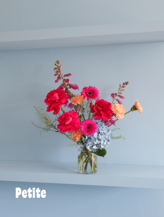 Pop Of Colour Vase Arrangement